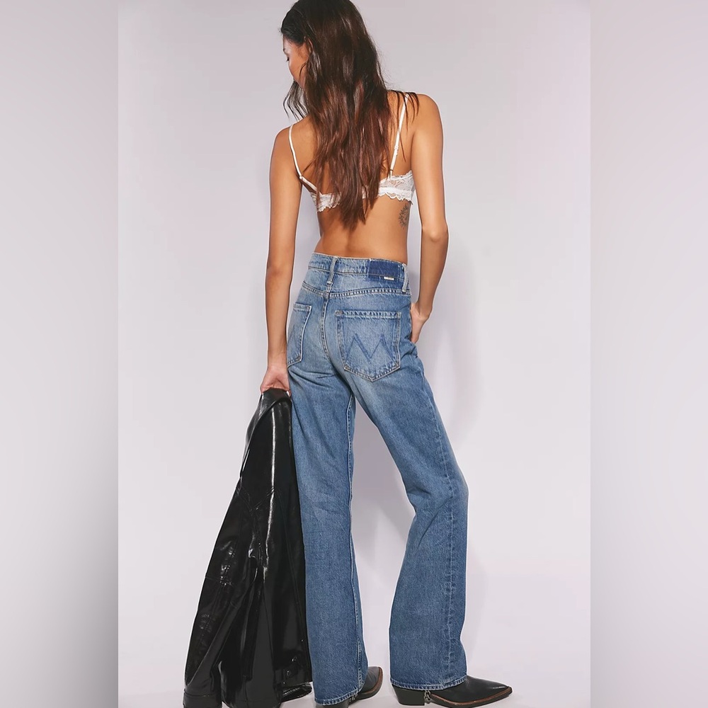 MOTHER Reifler medium Blue Straight Leg Jeans ✨NWT✨ size 26
